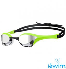 Αγωνιστικά γυαλάκια κολύμβησης, Arena Αγωνιστικά γυαλάκια κολύμβησης Cobra Ultra Mirror Black Fluo Green