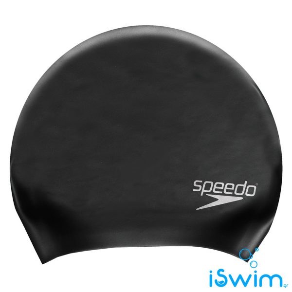 Κολυμβητικό σκουφάκι σιλικόνης για μακρυά μαλλιά, Speedo Long Hair Silicone Cap Black